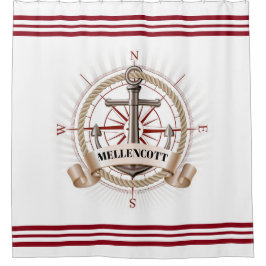 Nautical Beach Duschvorhang
