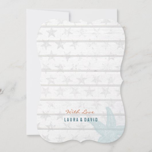 Nautical Beach | Einladung zur Hochzeit (Vorderseite)