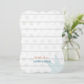 Nautical Beach | Einladung zur Hochzeit (Stehend Vorderseite)