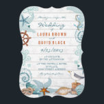 Nautical Beach | Einladung zur Hochzeit<br><div class="desc">Cartita Design ©2015 Alle Rechte vorbehalten Fühlen Sie sich frei,  Text zu ändern oder hinzuzufügen! Ich hoffe,  Sie genießen meine Illustrationen! Suchen Sie nach passenden Karten!</div>
