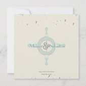 Nautical Beach Heart Knot Save the Date (Rückseite)