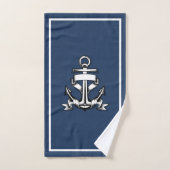 Nautical Beach House Familienname Est Ship Anchor Badhandtuch Set (Handtuch)