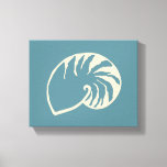 Nautical Beach Muschel Wall Art Deco Leinwanddruck<br><div class="desc">Eine cremefarbene Muschel auf blauem Hintergrund verleiht dieser Leinwand einen nautischen Stil. Nutzen Sie diese Muscheldekoration in einem Strandhaus,  Bad,  Schlafzimmer,  Wohnzimmer,  etc... .Das Bild stammt aus der Originalkunst.</div>