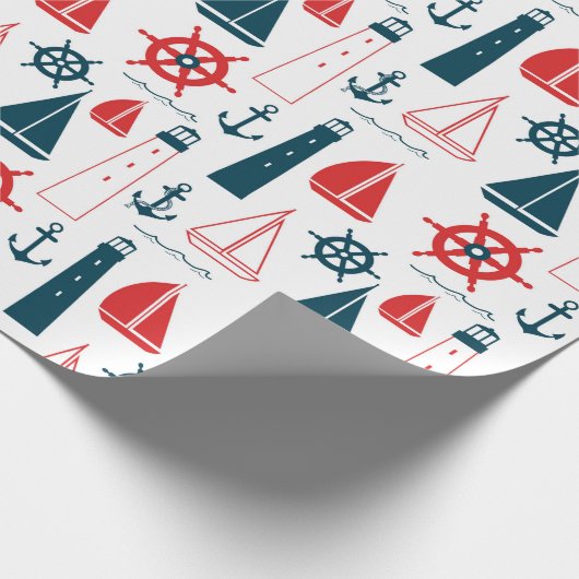 Nautical Beach Packpapier (Ecke)