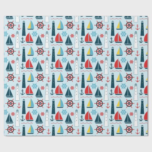 Nautical Beach Packpapier (Flach)