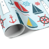 Nautical Beach Packpapier (Rolleneckpunkt)