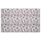 Nautical Beach Pattern Mauve ID839 Stoff (Fat Quarter (45,7 x 55,9 cm))
