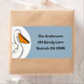 Nautical Beach Pelican Rücksendeadresse (Insitu)