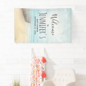 Nautical Beach Scene Baby Dusche Banner (Insitu)
