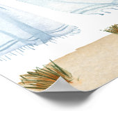 Nautical Beach Seagull With A Hat Laundry Nursery Poster (Ecke)