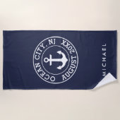 Nautical Beach Strandtuch (Vorderseite)