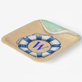 Nautical Beach Theme Pappteller (Gewinkelt)