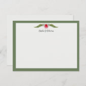 Nautical Beach Theme Wedding Correspondence Card Postkarte (Vorne/Hinten)