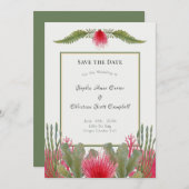 Nautical Beach Themed Wedding Save the Date (Vorne/Hinten)