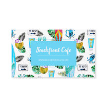 Nautical Beach Tropical Business Card