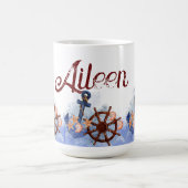 Nautical Beach Wedding Bridesmaid-Geschenk Kaffeetasse (Mittel)