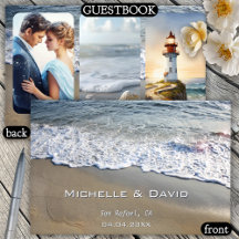 Nautical Beach Wedding Foto Gästebuch