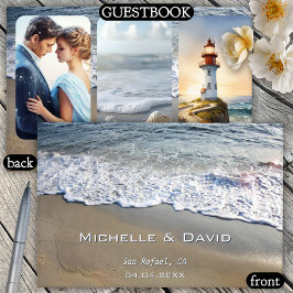 Nautical Beach Wedding Foto Gästebuch