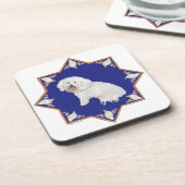 Nautical Bichon Frise Untersetzer (Linke Seite)