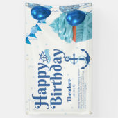 Nautical Birthday Party Banner (Vertikal)
