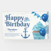 Nautical Birthday Party Banner (Horizontal)