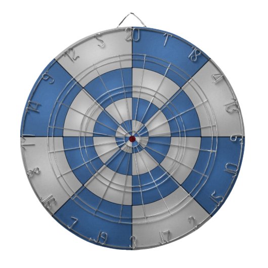 Nautical Blue Abstract Dartscheibe (vorne)