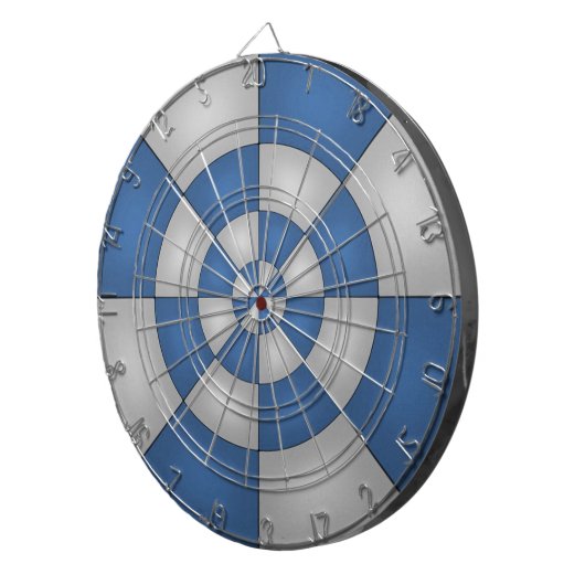 Nautical Blue Abstract Dartscheibe (Vorderseite rechts)