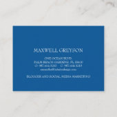 Nautical Blue Anchor Loyalty Card Begleitkarte (Rückseite)