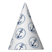 Nautical Blue Anchor Party Hat Partyhütchen (Rechts)