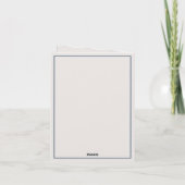 Nautical Blue Baby Bear Personalisiert (Rückseite)