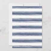 Nautical Blue Baby Dusche Einladung (Rückseite)