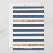 Nautical Blue Boat Ahoy Es ist eine Baby-Dusche Einladung (Rückseite)