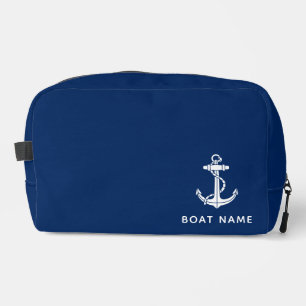 Nautical Blue Boat Anchor Custom Cruise Swag Waschbeutel