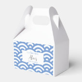 Nautical Blue Boho Baby Dusche Geschenkschachtel (Rückseite)