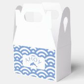 Nautical Blue Boho Baby Dusche Geschenkschachtel (Geöffnet)