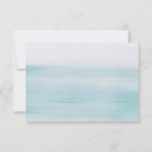 Nautical Blue Boy Baby Shower | Elegant Script Dankeskarte (Rückseite)