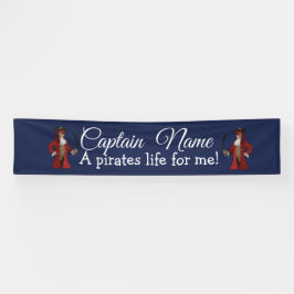 Nautical Blue Boy Party Pirate Banner