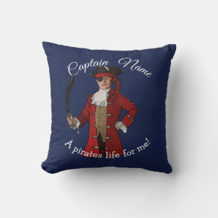 Nautical Blue Boy Pirate Kissen