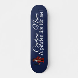 Nautical Blue Boy Pirate Skateboard