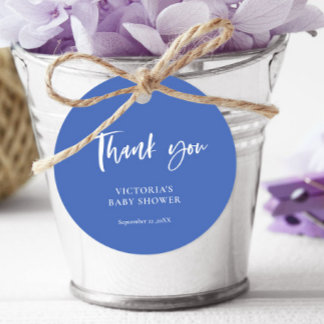 Nautical Blue Danke Baby Dusche Geschenkanhänger