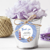 Nautical Blue Danke Baby Dusche Geschenkanhänger