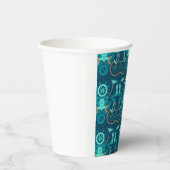 Nautical Blue Design Pappbecher (Rechts)