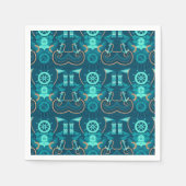 Nautical Blue Design Serviette (Vorderseite)