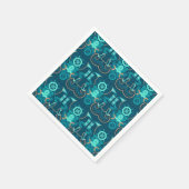 Nautical Blue Design Serviette (Ecke)