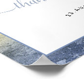 #Nautical Blue & Gold Cards & Gifts #Wedding Poster (Ecke)