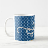 "Nautical Blue" Personalisierte Captain's Coffee T Kaffeetasse (Links)