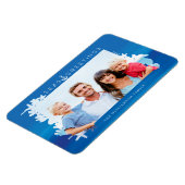 Nautical Blue Seas & Greetings Ocean Foto Frame Magnet (Linke Seite)