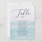 Nautical Blue Wedding Seating Chart. Eleganter Oze Einladung (Vorderseite)