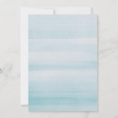 Nautical Blue Wedding Seating Chart. Eleganter Oze Einladung (Rückseite)