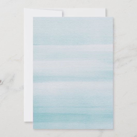 Nautical Blue Wedding Seating Chart. Eleganter Oze Einladung (Rückseite)